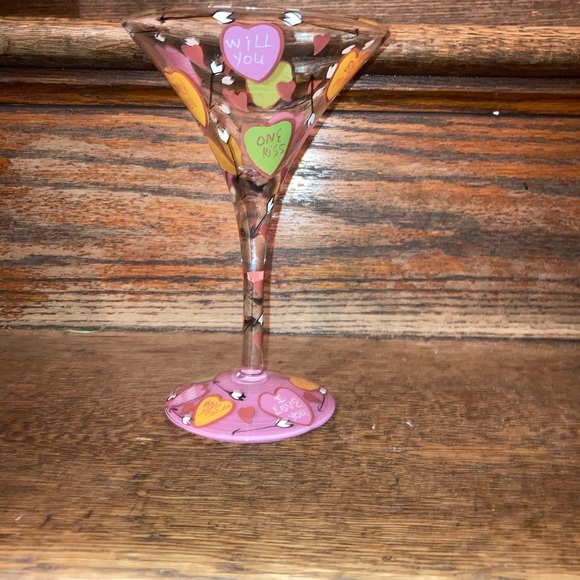 Glass by  Martini Lolita, Santa Barbara Design Hand Painted Lolita Martini Glass - Picture 4 of 6